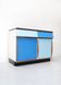 Willy Van Der Meeren, Blue Two-Tone Kitchen Cabinet for Tubax
