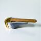 Brutalist cigar ashtray by Arte3, bronze & aluminium, Spain 1980s
