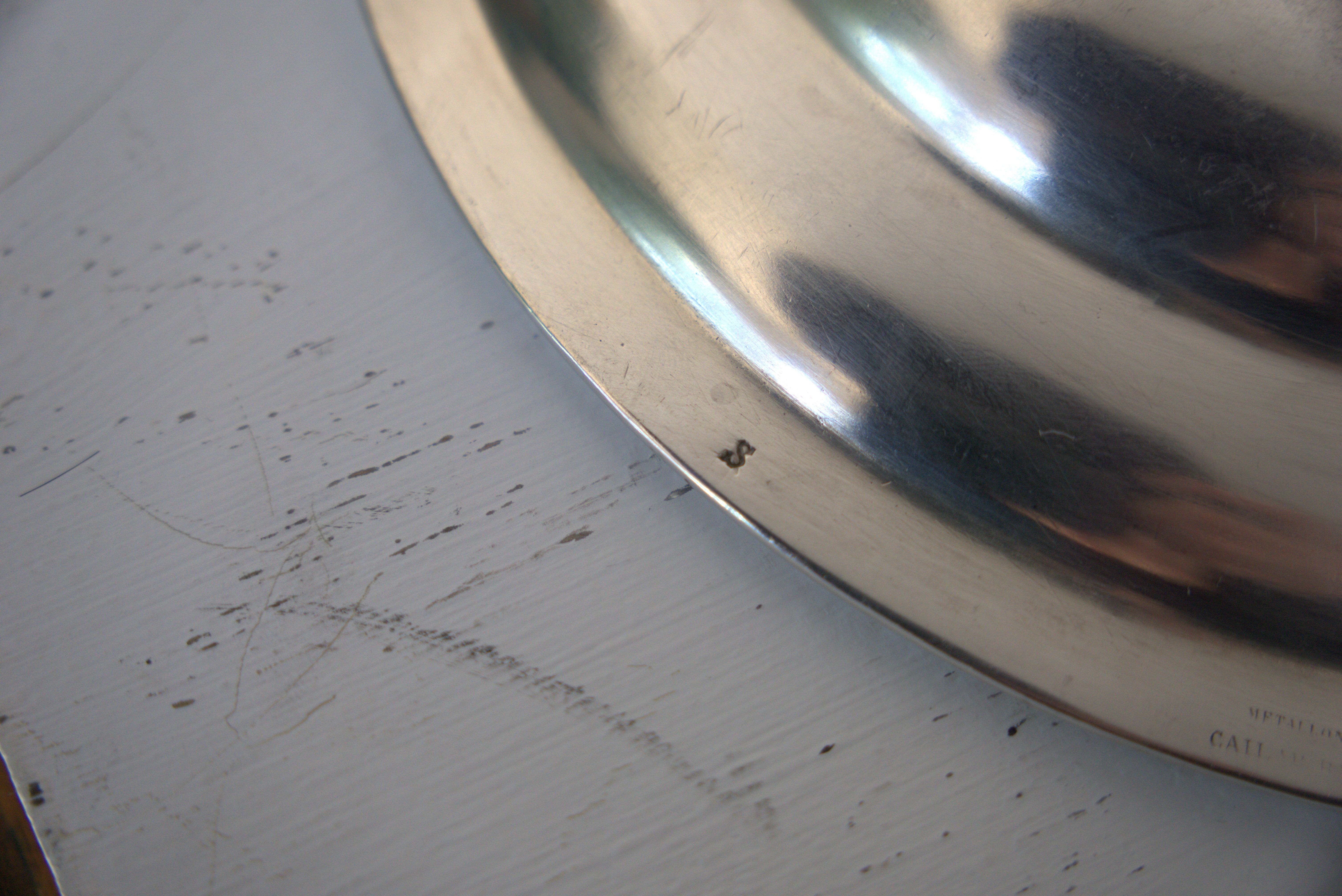 Set of silver-plated serving dishes