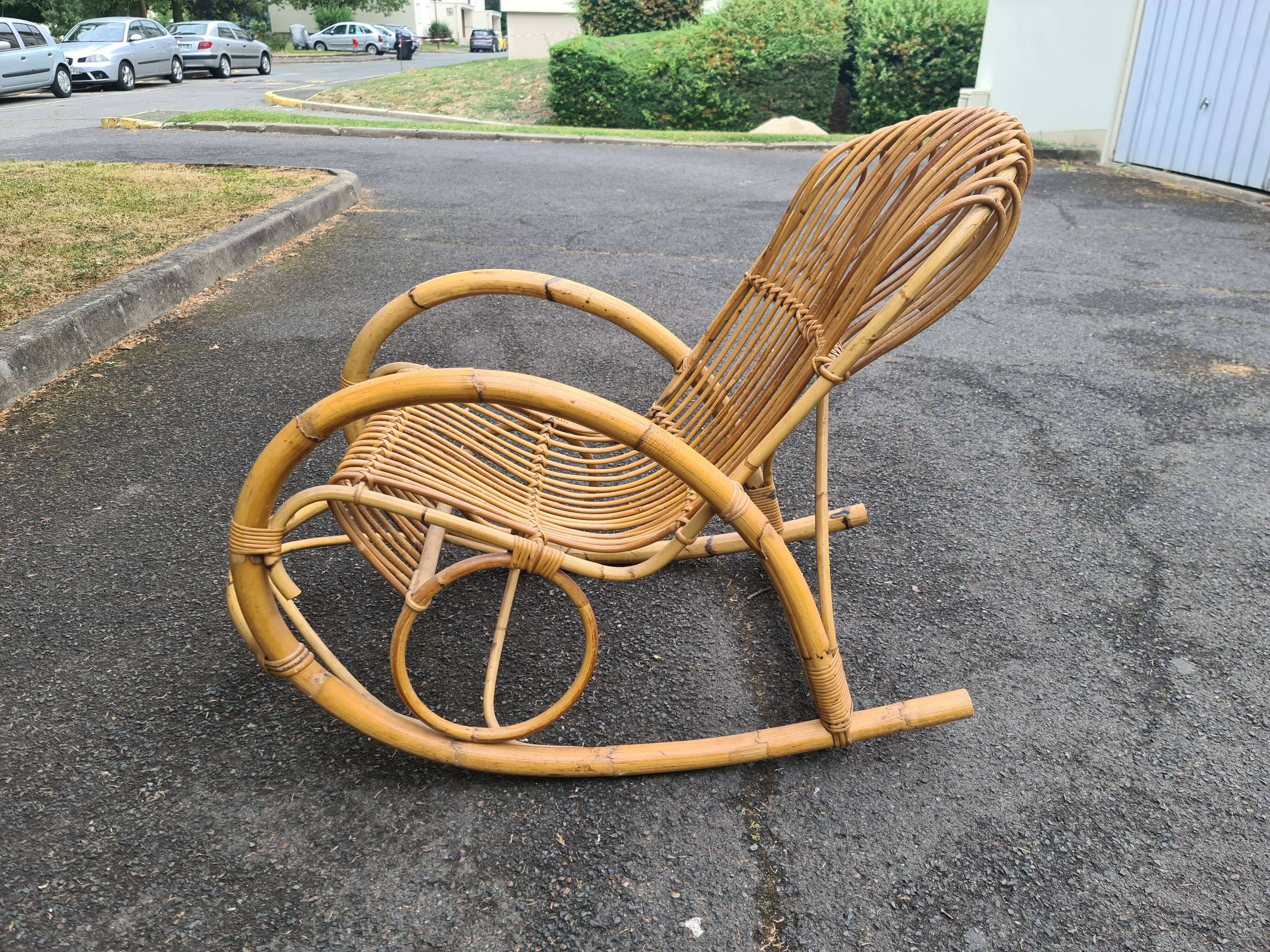Rocking chair Rohe Noordwold vintage 60's