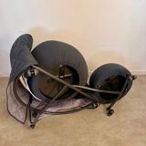 Armchair with pouf model girotonda italian design francesco binfaré year 80