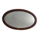 Beveled oval mirror 83x52cm
