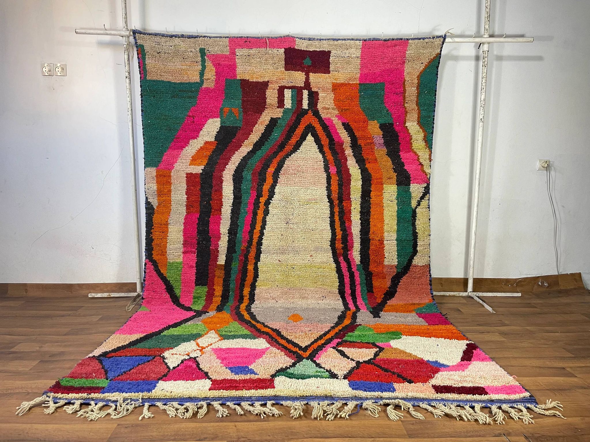 Berber rug in natural wool 2.5x1.5 m