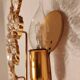 Set Hollywood Regency Wandlampe vergoldet Messing Swarovski-Kristalle Palwa