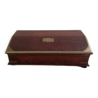 Mahogany travel writing case