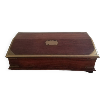 Mahogany travel writing case