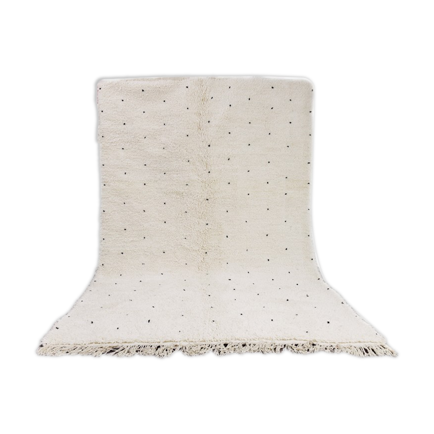 Berber carpet black peas 165x225 cm