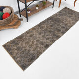 Narrow brown vintage runner 247x70cm