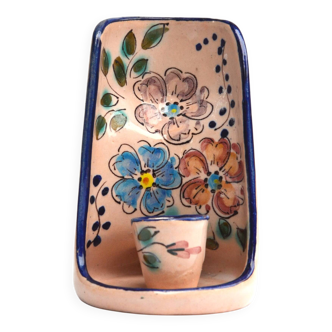 Ceramic flower candle holder