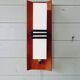 Scandinavian wall light in opaline and teak, 1960s