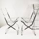 Set of designer folding chairs, Maison & Jardin Paris, 1970s