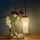 Vintage glass tulip spike pendant (SE11)