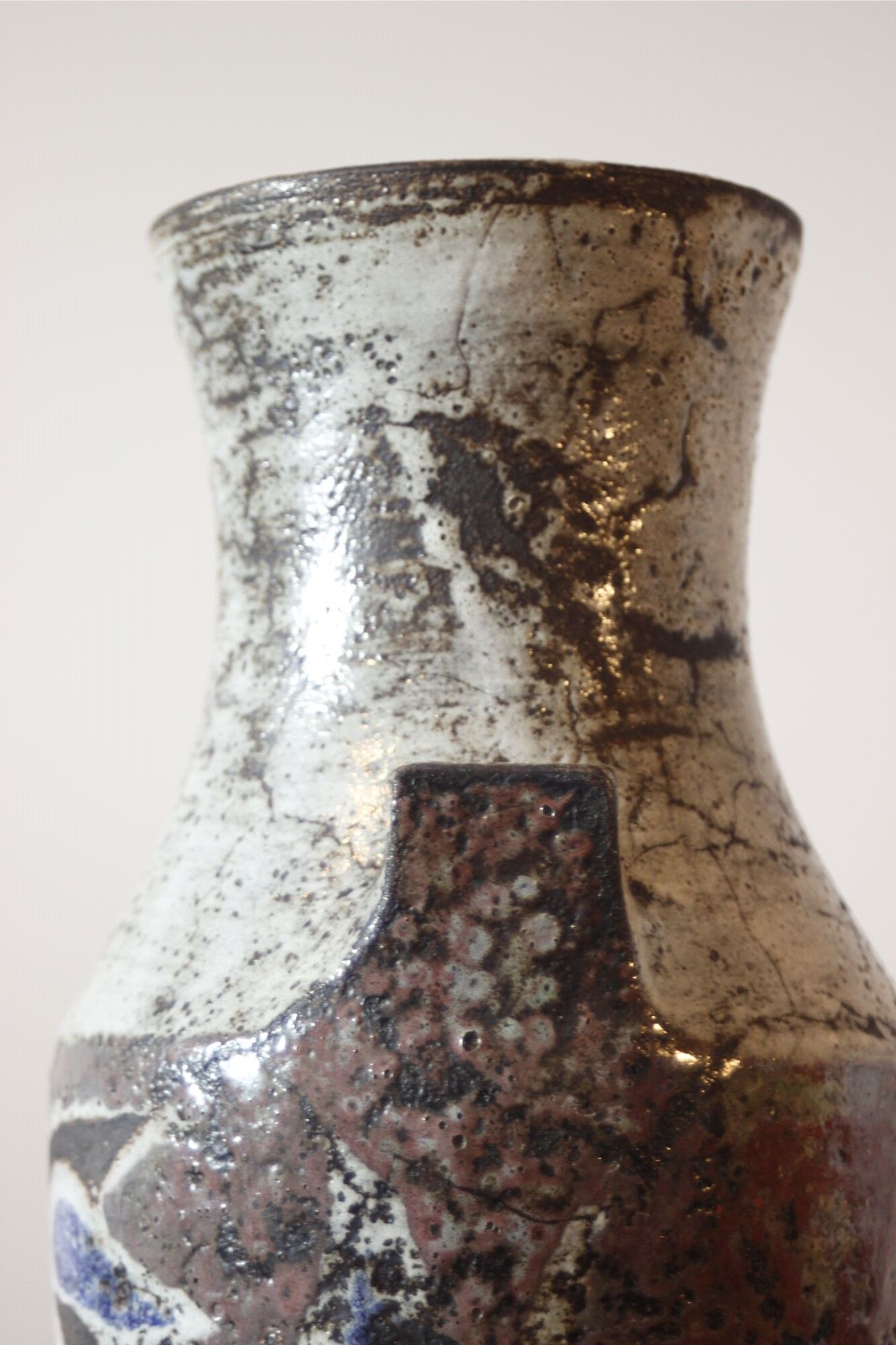 Ceramic bird vase by Jean Derval in Vallauris, France 1950s