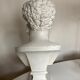 Greco-Roman bust in full plaster of Emperor Lucius Verus Borghese collection
