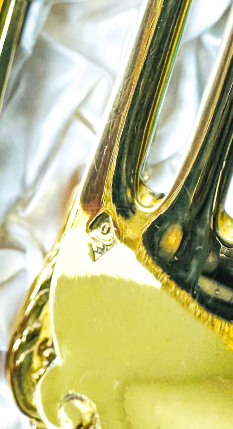 Prestige case for Odiot cutlery, solid silver and gold