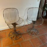2 Tulip armchairs Gastone Rinaldi style