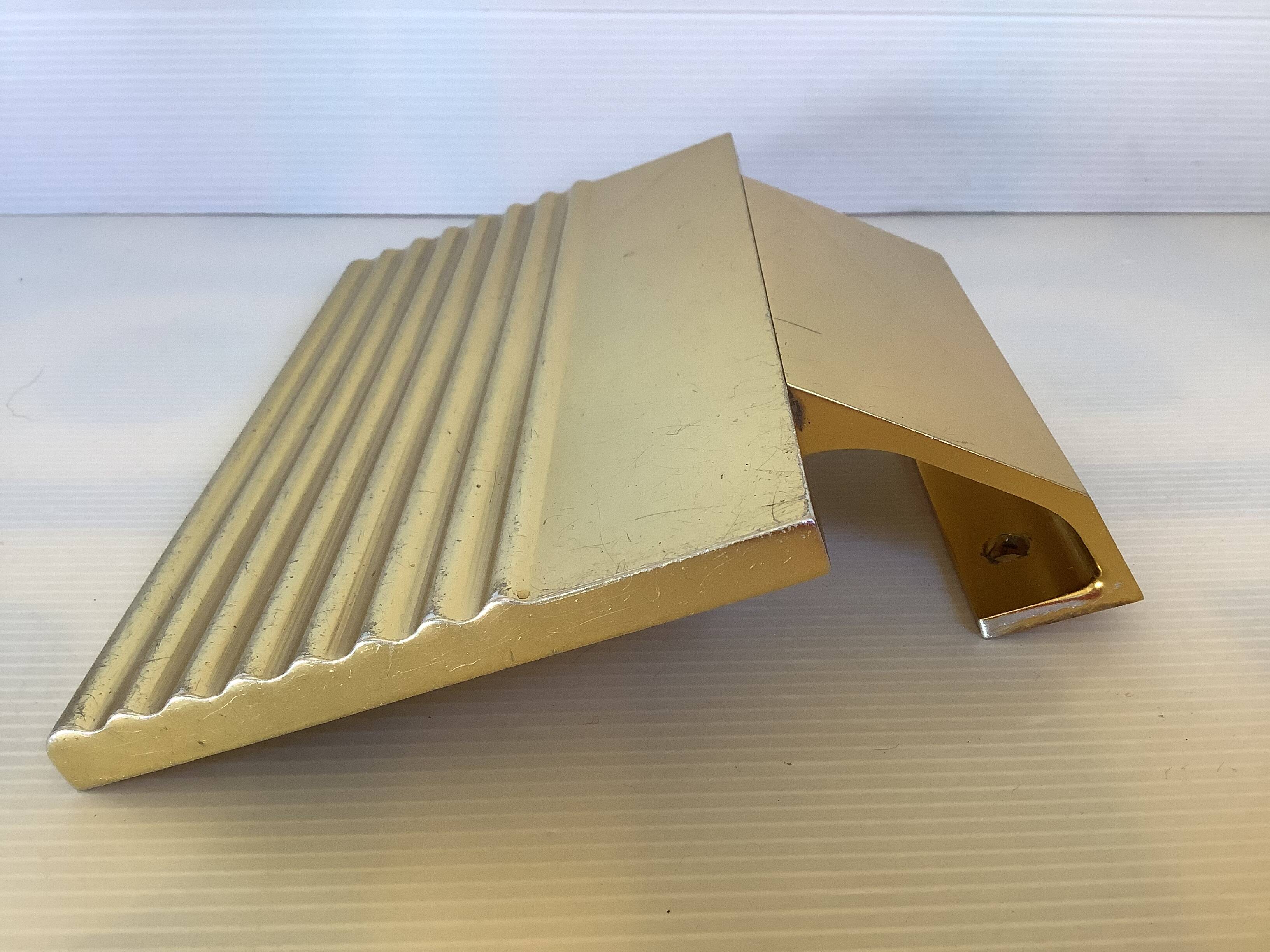 Gold metal door handle