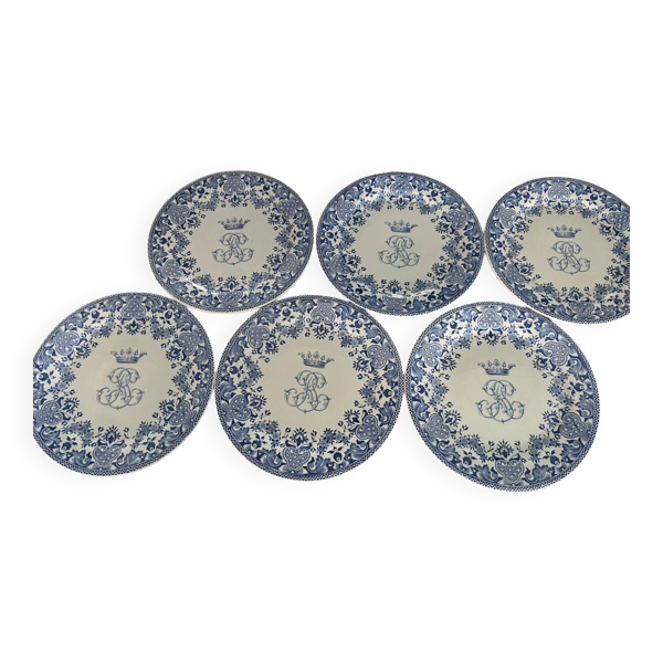 Assiettes Clain et Perrier XIXe