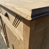 Parisian sideboard in raw wood