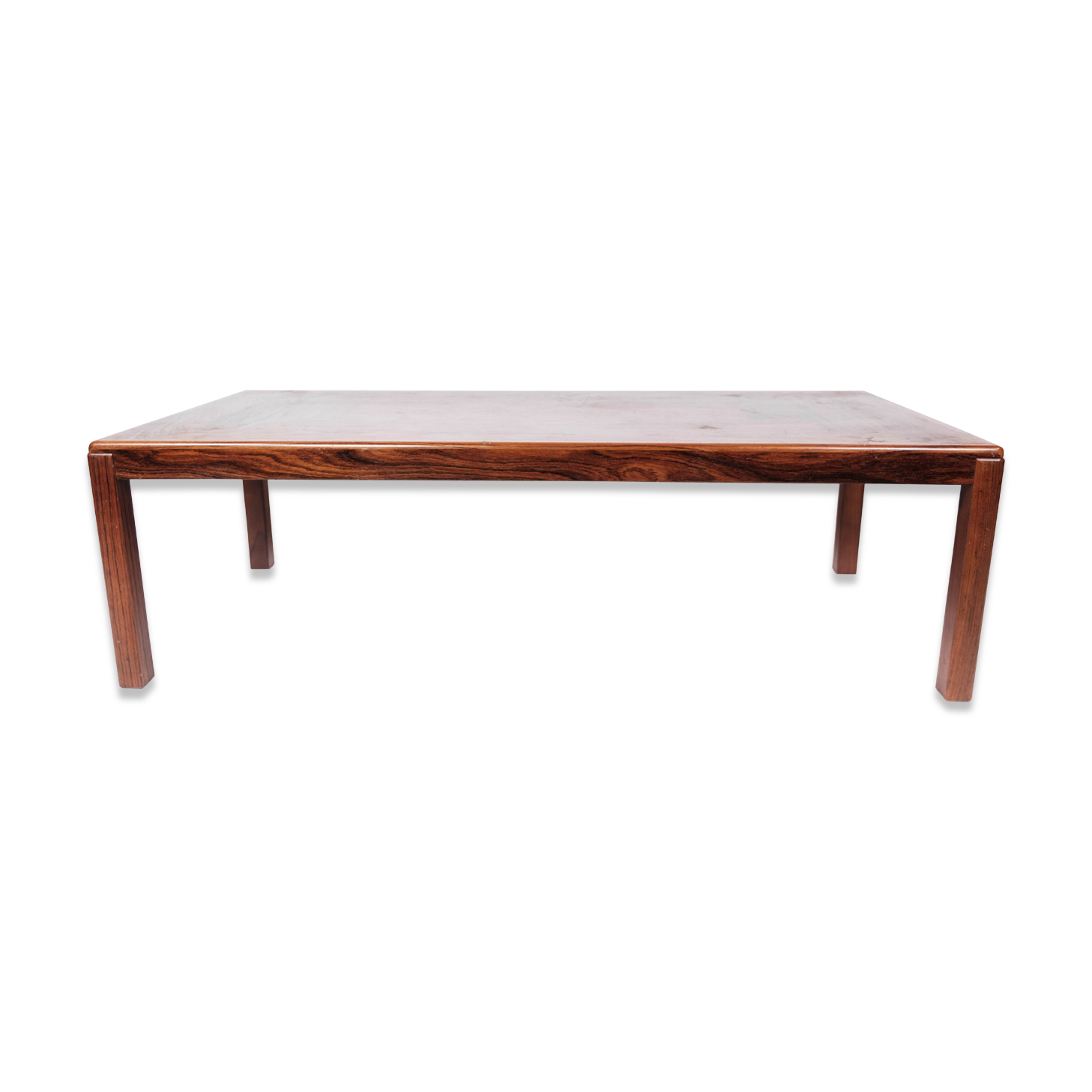 Coffee table in rosewood of Danish design manufactured by Vejle Furniture in the 1960s