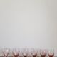 Set of 6 two-tone old art deco glasses