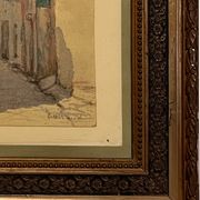 Watercolor on cardboard - Ernest Biraud