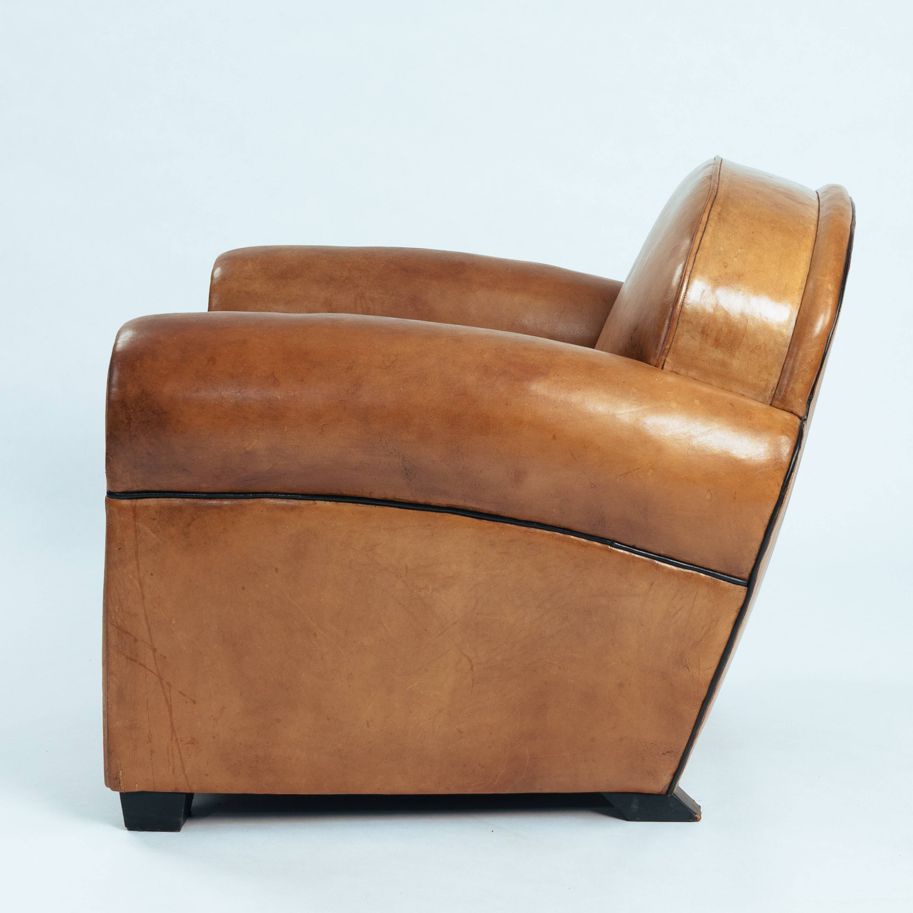Set of 2 Bart Van Bekhoven Art Deco Club Chairs, Australian Sheepskin