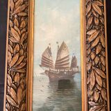 2 paintings, marine subject