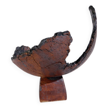 Ceramic / glass sculpture bowl with monogram