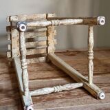 Patinated workshop stool old early twentieth century