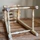 Patinated workshop stool old early twentieth century