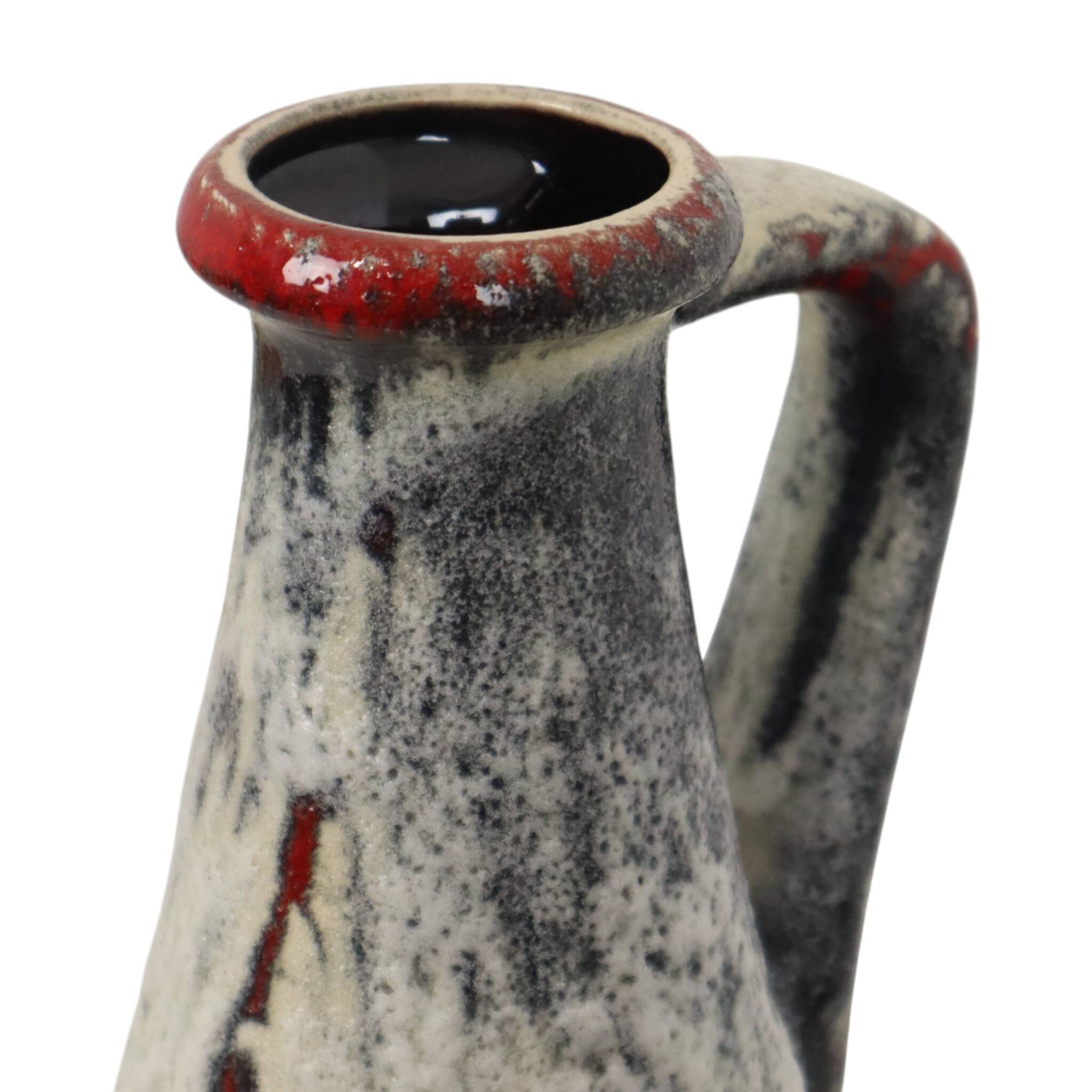 Set of 3 West German Fat Lava Pottery Vases