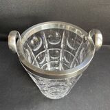 Crystal and 925 silver ice bucket – Gebrüder Deyhle