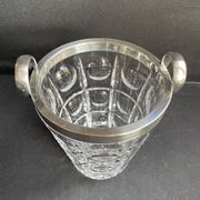 Seau à glace cristal et argent 925 – Gebrüder Deyhle
