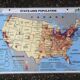 Ancienne carte MDI États-Unis USA vintage