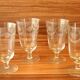 4 Antique engraved goblets - wine glasses