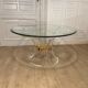 Lily table in plexiglass and gilded metal, 1970