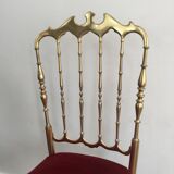 Chaise Chiavari en laiton
