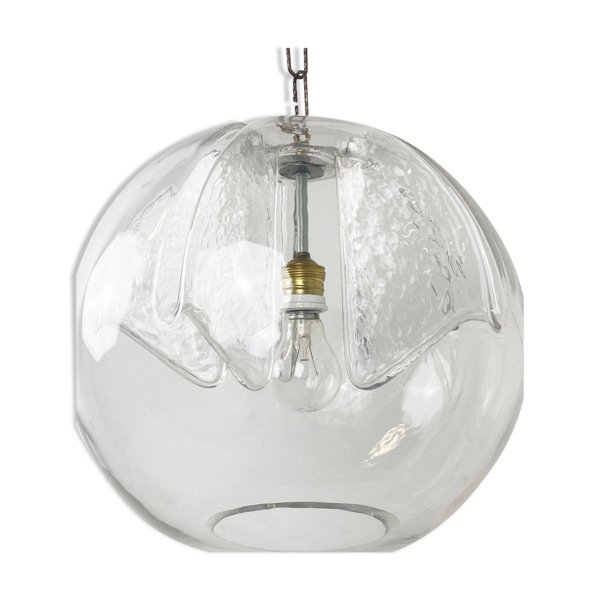 Suspension en verre par Peil et Putzler, années 1970