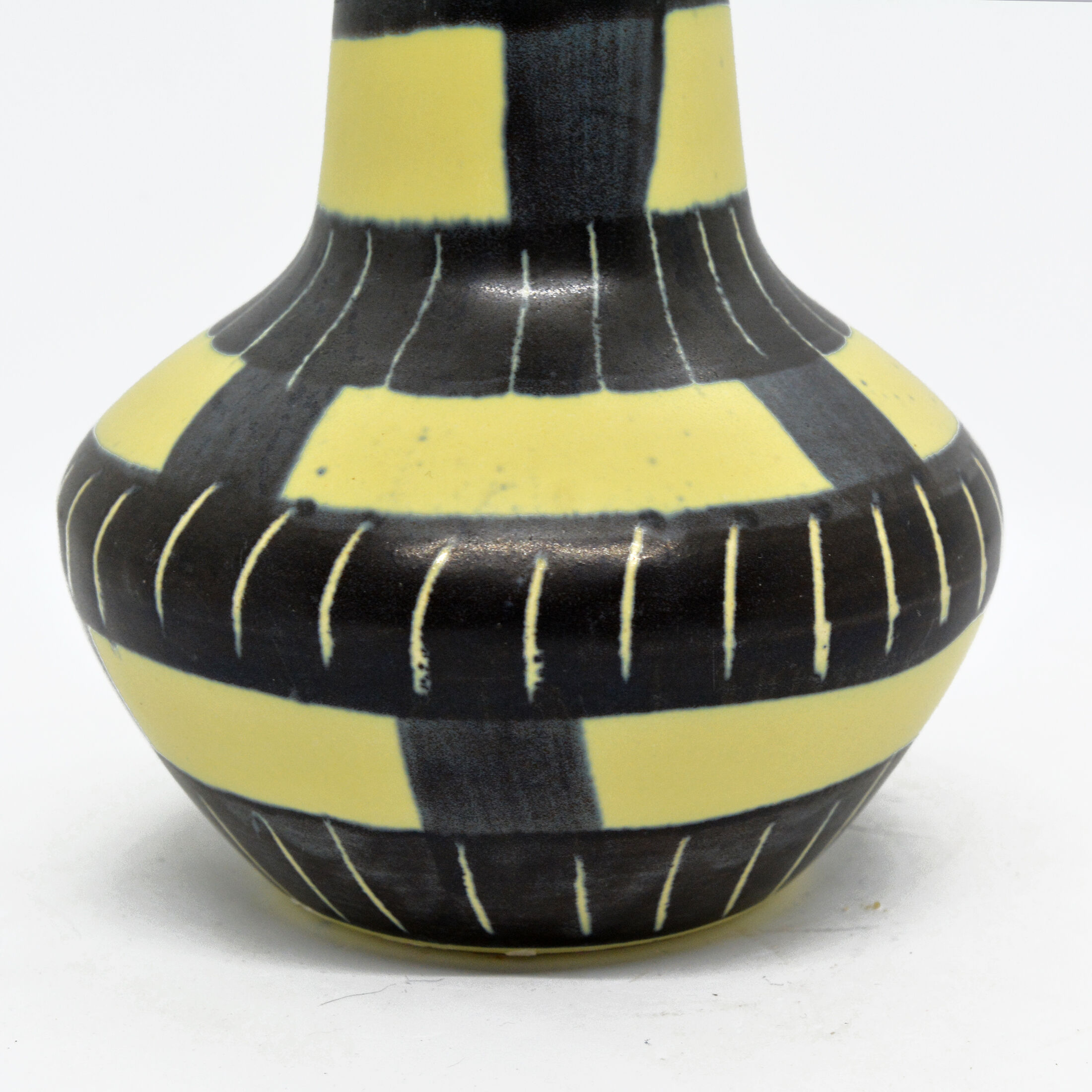 1970s op art ceramic vase Fohr Keramik, Germany