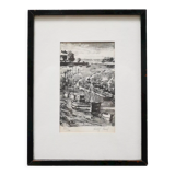 Lithograph signed Paul Petit