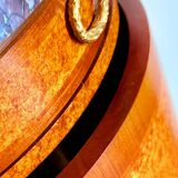 Rare antique buffet with marble, bronze, and marquetry in the Louis XVI style.