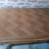 Louis XV style table in oak and cherry