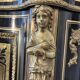 Low Boulle marquetry buffet, curved support furniture, Napoléon III period.