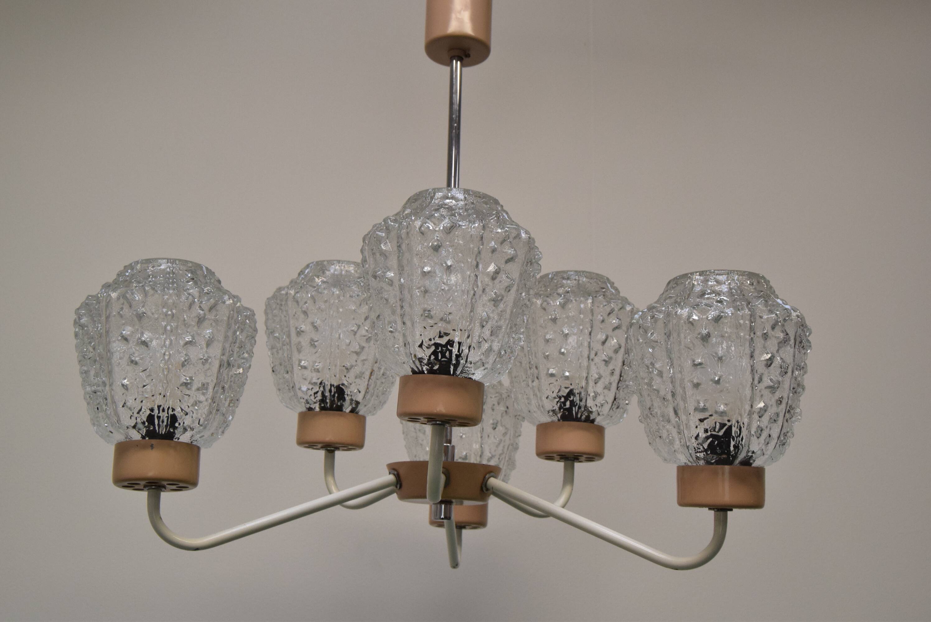 Mid-century Chandelier by Jilové u Děčína, 1970's.