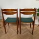 Paire de chaises de salle à manger en bois de teck Danish Design