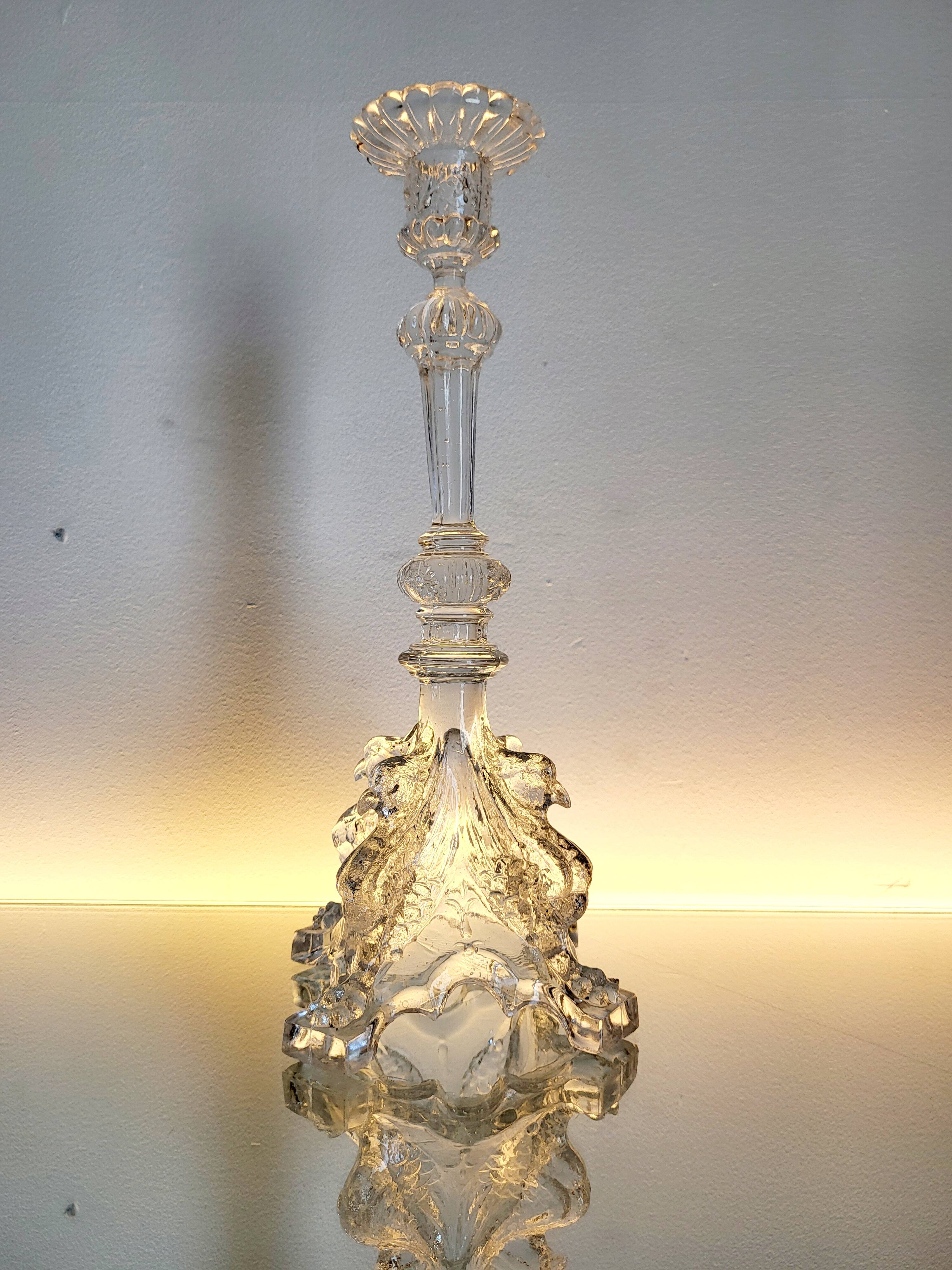 Val Saint Lambert, série kandelaar Luxval, modèle Griffon, 1935, Belgique