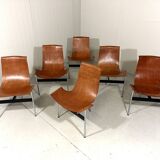ICF De Padova T-chairs by Katavolos, Kelley and Littell, Italy 1950’s
