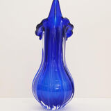 Blown glass vase by egermann, czech republic 1970
