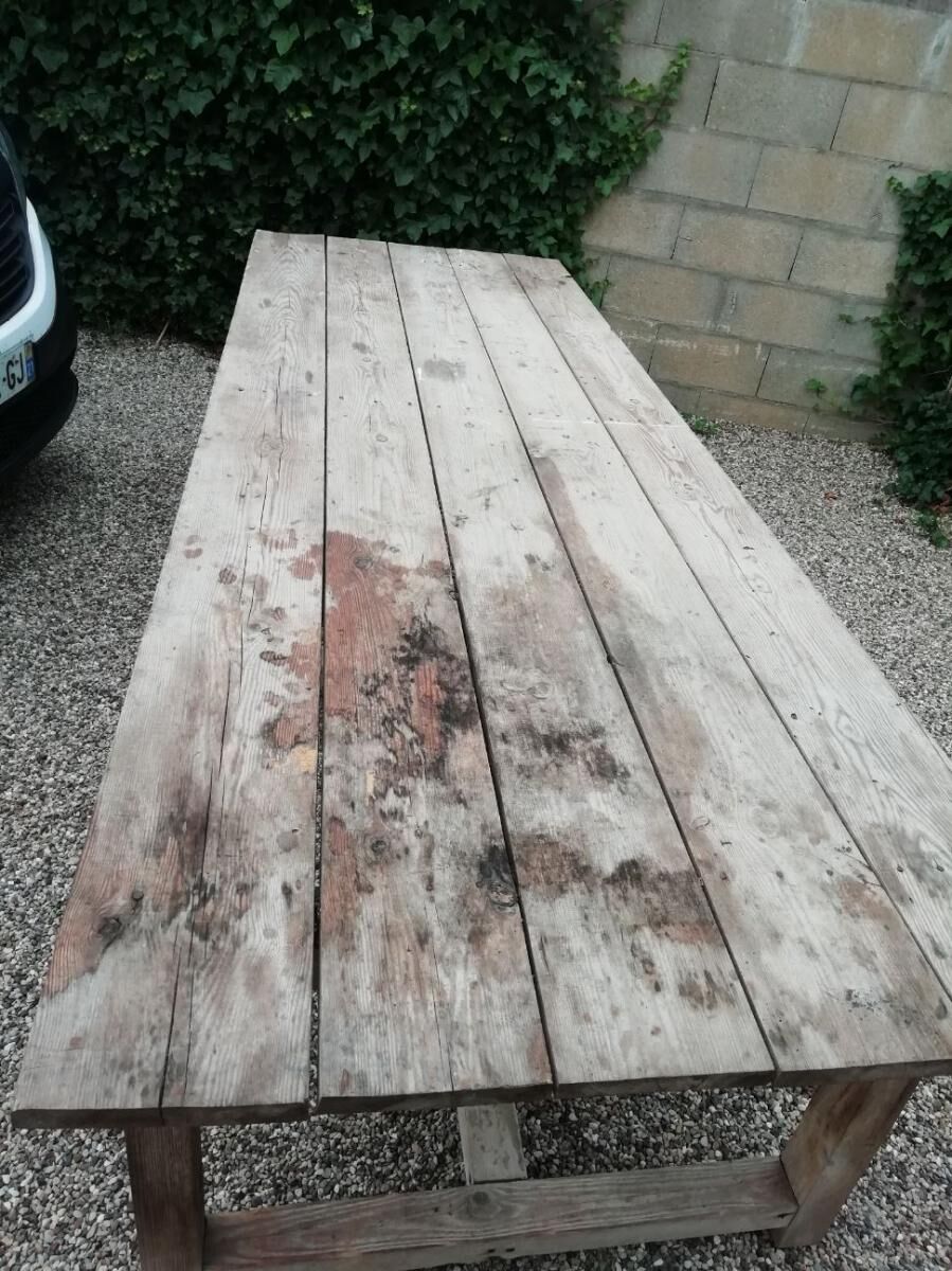 Old farm or workshop table